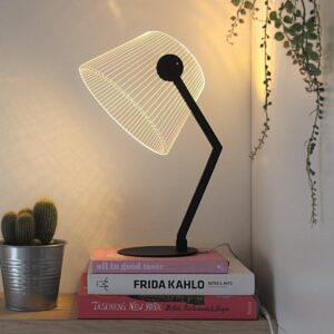Black Ziggi 3D-lamp LED bureaulamp Zwart