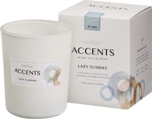 Bolsius Accents Scented Glass Geurkaars -Lazy Sunday