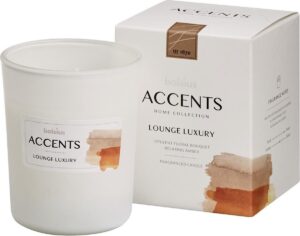 Bolsius Accents Scented Glass Geurkaars -Lounge Luxury