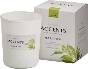 Bolsius Accents Scented Glass Geurkaars -Tea for One