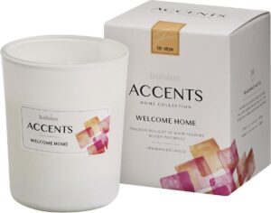 Bolsius Accents Scented Glass Geurkaars -Welcome Home