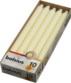 Bolsius Dinerkaars - 290/22 mm - 50 stuks - Ivoor