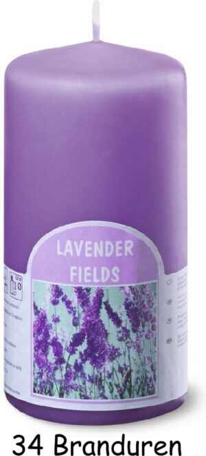 Bolsius Lavender fields - lavendel - Geurkaars - 12 x 6 cm - 10 stuks