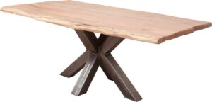 Boomstamtafel Pisa - 6/8 Persoons - Eettafel - Matrix-poot - Eetkamertafel - 240x100 cm