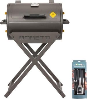 Boretti Fratello houtskoolbarbecue + gereedschapsset
