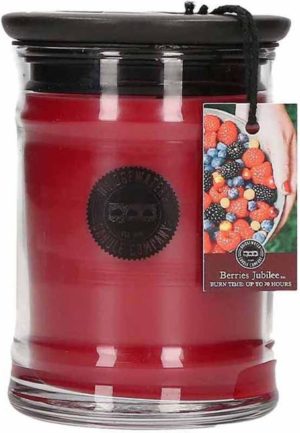 Bridgewater Geurkaars Berries Jubilee | small jar - framboos bosbes roos rozenbottel