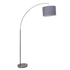 Brilliant - CLARIE vloerlamp 13258/22 - E27 - chroom,grijs
