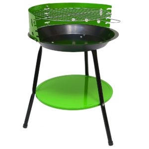Camping houtskoolgrill 32cm grillrooster - Festivalgrill driepoot rondgrill