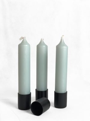 Candle cup magneten - set (4) kandelaars - mat zwart