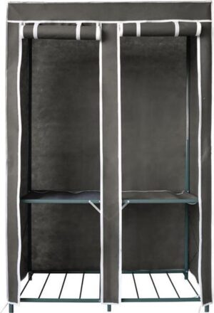 Casibel - Kledingkast - Alu Dubbel - 109 x 48 x 163 cm - grijs