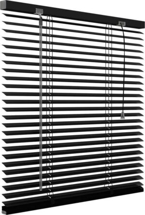 Decosol jaloezie - 25mm aluminium - 100x130 cm - mat zwart