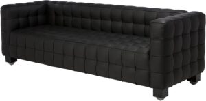 Design 3 zits bank Kubus Chair zwart