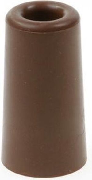 Deurbuffer / deurstopper terracotta bruin rubber 75 x 40 mm - deurstop