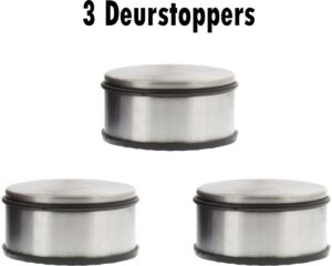 Deurstopper - 3 stuks - 9x9 Cm - Home & Deco