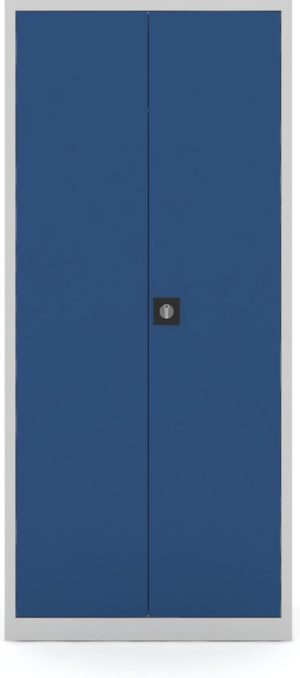 Draaideurkast Archiefkast Kantoorkasten staal 180 x 80 x 38 Blauw Metalen kast - Opbergkasten 2 deuren staal