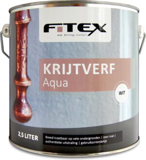 Fitex Krijtverf Aqua - Wit - 2,5 liter