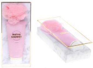 Giftset Pink Ibiza Dream - doucheset met fluffy spons - cadeauset douche