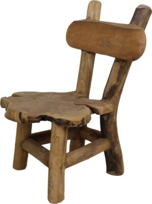HSM Collection Kinderstoel Flinstone - oud teakhout