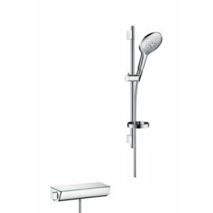 Hansgrohe Raindance Select S glijstangset 65cm - met ShowerTablet Select thermostaat - handdouche 150 3jet - wit-chroom