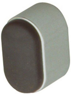 Hermeta Deurbeslag buffer aluminium F1/rubber ovaal 25mm 4700-01