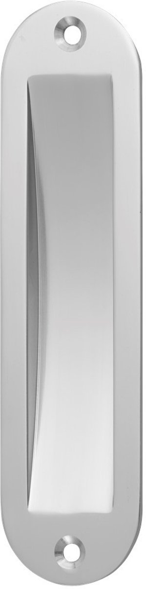 Hermeta Deurbeslag schuifdeurkom aluminium 150x40 mm ovaal 4562-01