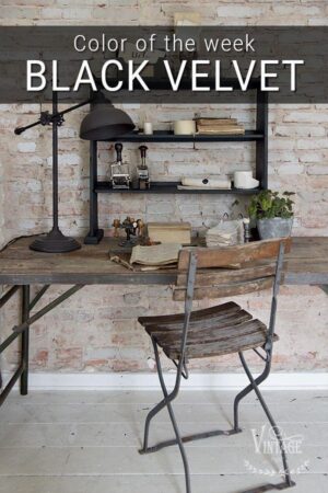 Krijtverf- Black Velvet- Furniture & Wall paint -Jeanne d' Arc Living Vintage Paint - 700 ML