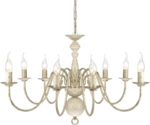 Kroonluchter hanglamp lamp chandelier wit 80x45cm