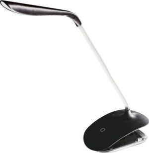 LED Bureaulamp tafellamp klemlamp flexibel met touch dimmer (zwart)
