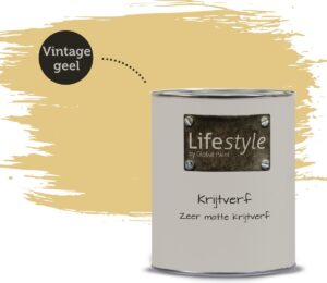 Lifestyle Krijtverf | Vintage geel | 1 liter
