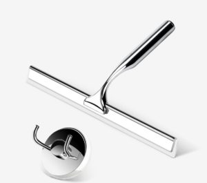 Luxe douchewisser 25 cm - Aluminium - Inclusief ophangsysteem - Trekker - Badkamer accessoires - Raamwisser