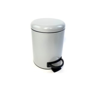Luxe pedaalemmer grijs softclose - 6 L - L 27.5 cm x B 20.4 cm x H 27 cm - badkamer - keuken - kantoor - slaapkamer