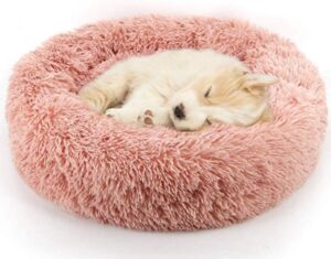 Luxyana Pets® Hondenmand - Kattenmand - Luxe Fluffy Hondenmanden - 60 cm - Zalm Roze