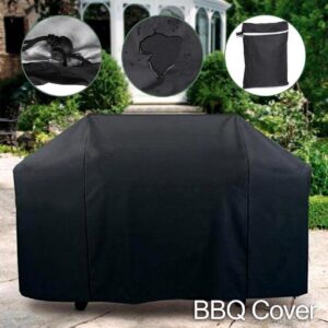 MaxxGarden BBQ afdekhoes - hoes voor rechthoekige barbecue -zwart - 125x62x95 cm