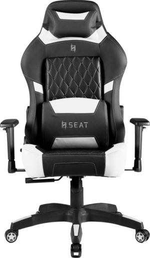 N. Seat PRO 500 Series Gaming Race / bureaustoel - Wit/Zwart ( Ergonomisch & Comfortabel )