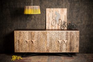 Native Home dressoir hout - commode bruin - sideboard woonkamer 180 cm - modern - massief