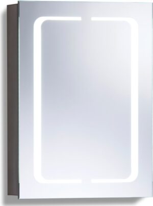 Neue Design - Badkamerspiegelkast met LED-verlichting - CABM17 - H70cm X B50cm X D15cm - Draadloze anticondens - scheerstopcontact en sensorschakelaar met verlichting