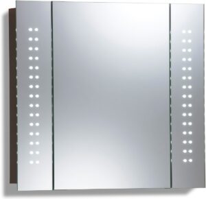 Neue Design - Badkamerspiegelkast met LED-verlichting - CABM19 - H60cm X B65cm X D13cm - Draadloze anticondens - scheerstopcontact en sensorschakelaar met verlichting