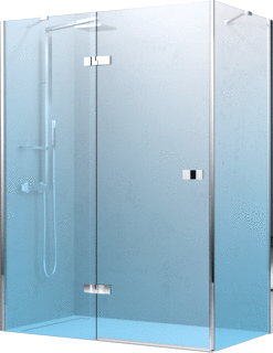 Novellini Gala 1 2PF douchedeur (bxh) 1135 - 1160x2000mm type deur draai + paneel voor plaatsing op douchebak/tegelvloer