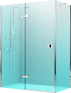 Novellini Gala 1 2PF douchedeur (bxh) 1160 - 1185x2000mm type deur draai + paneel voor plaatsing op douchebak/tegelvloer
