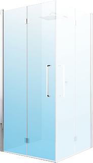 Novellini Young 2.0 2GS douchedeur (bxh) 700 - 720x2000mm type deur vouw voor plaatsing op douchebak/tegelvloer