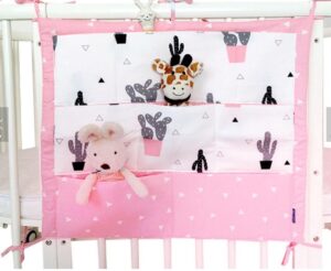 Opbergkleed Roze - met gratis baby beren mutsje! -organizer mat met opbergvakjes voor babyspullen - kleed voor babyspeelgoed - organizer commode, opbergsysteem kind - Verzorging baby -