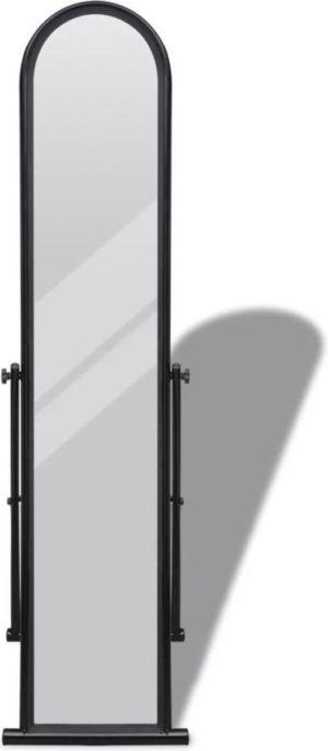 Passpiegel staande spiegel passpiegel vloerspiegel staand zwart 38x43x152cm