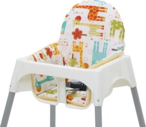 Polini Inlegkussen voor IKEA Antilop Kinderstoel - 'Giraffe'