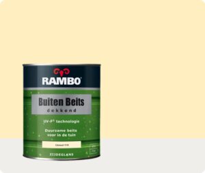Rambo Buiten Beits Dekkend - 0,75 liter - Crèmewit