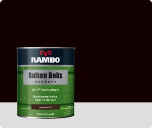 Rambo Buiten Beits Dekkend - 0,75 liter - Kastanjebruin