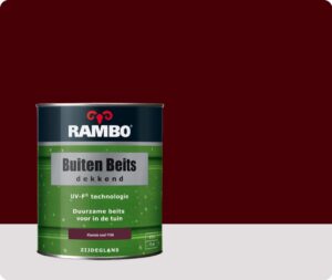 Rambo Buiten Beits Dekkend - 0,75 liter - Klassiekrood