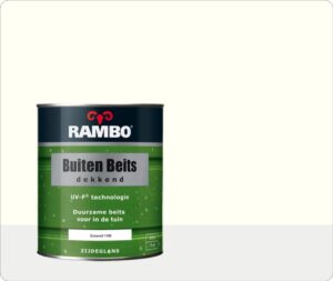 Rambo Buiten Beits Dekkend 0,75 liter - Zuiverwit