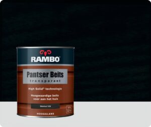 Rambo Pantser Beits Transparant - 0,75 liter - Ebbenhout