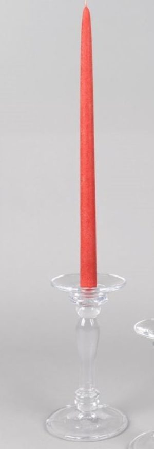 Rasteli Kandelaar-Kaarsenhouder voor tafelkaars Glas bolkaars of kaars D 12 x H 22 cm (zonder kaars - per stuk)