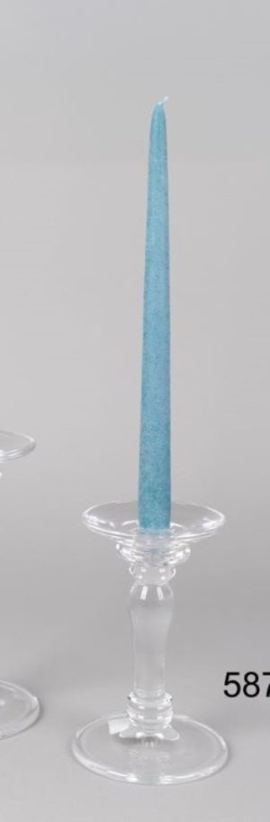 Rasteli Kandelaar-Kaarsenhouder voor tafelkaars Glas bolkaars of kaars D11,5 x H 17,5 cm (zonder kaars - per stuk)